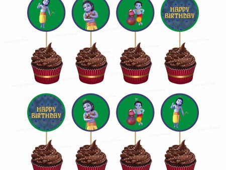 Little Krishna Theme Cupcake Topper For Discount