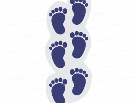 Little Krishna Foot Steps Theme Cutout Online Sale