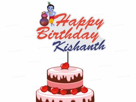 Little Krishna Theme Cake Topper Cheap