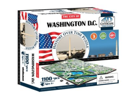 Puzzle - 4D Cityscape - History Over Time Puzzle: Washington D.C. (1100+ Pieces) For Cheap