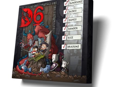 D6: Dungeons, Dudes, Dames, Danger, Dice and Dragons! Sale