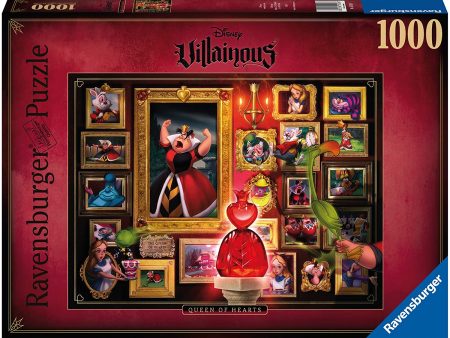 Puzzle - Ravensburger - Disney Villainous: Queen of Hearts (1000 Pieces) Online Hot Sale