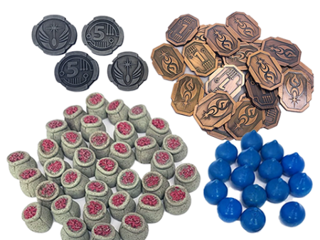 Top Shelf Gamer - Deluxe Token Bundle compatible with Dune: Imperium (Set of 74) For Discount